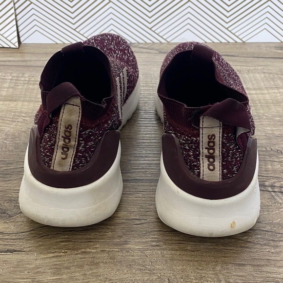adidas cloud foam Burgundy and White Athletic Shoes - Picture 3 of 8